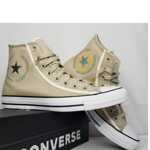 Converse Unisex CTAS Canvas HI Tops Mens Size 7 Beach Stone  A06574C NWT